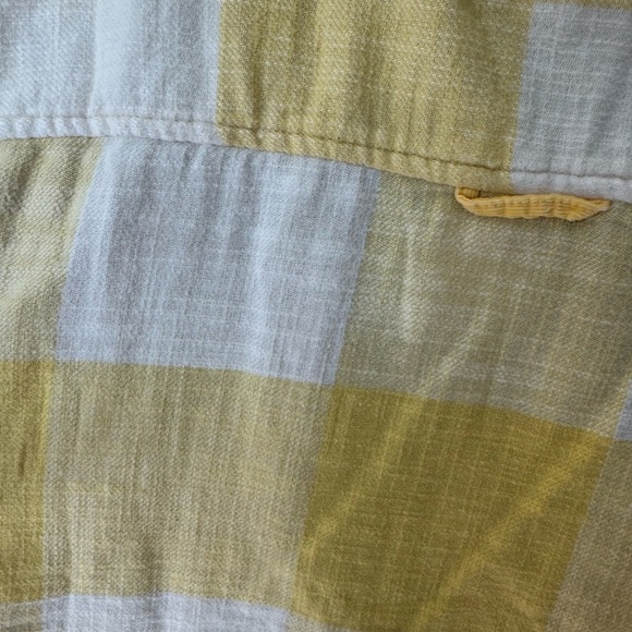 AMERICAN EAGLE 🦅 super soft yellow/white plaid unisex top💛🤍(womens sizing) 🤍💛 - Picture 8 of 8